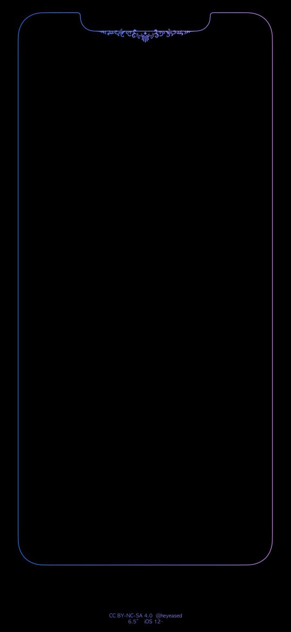 6park Com Iphone Xs Max边框发光壁纸大全24张黑色max发光边框壁纸
