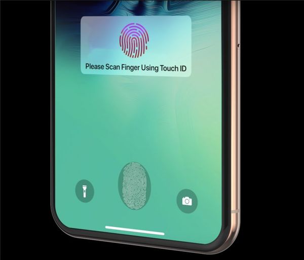 6park Com 苹果iphone最新专利曝光 全屏指纹解锁 保留人脸识别