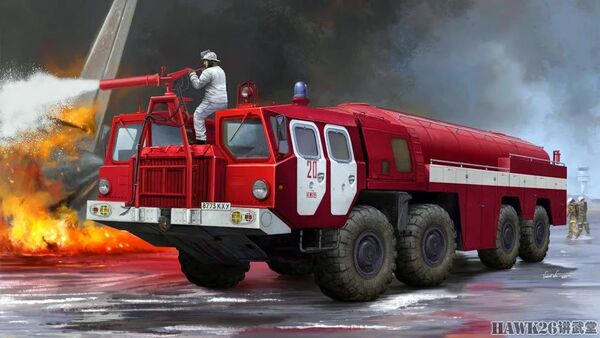 6park Com 钻进 飓风 机场消防车maz 7310魔改版红色暴力美学的经典之作